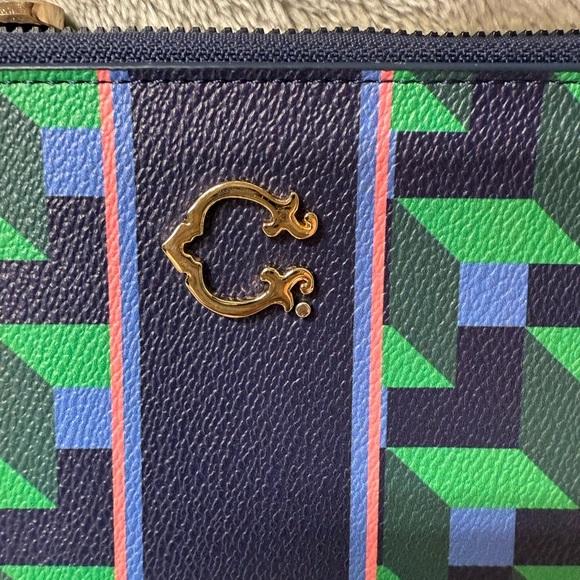 C. Wonder Blue and Green Geometric Wallet - Picture 2 of 9